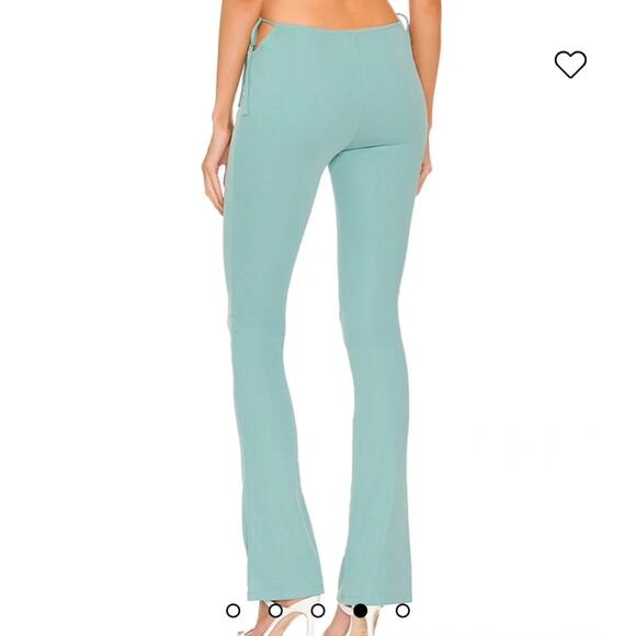Michael Costello x Revolve Lyle Pant in Teal - Picture 4 of 10